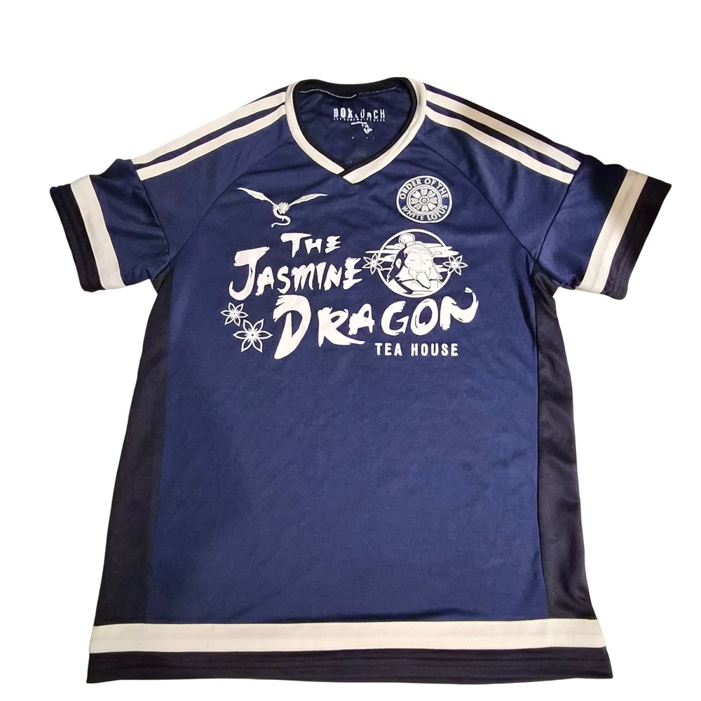 BoxLunch Avatar The Last Airbender Iroh Jasmine Dragon Tea House Jersey Blue M